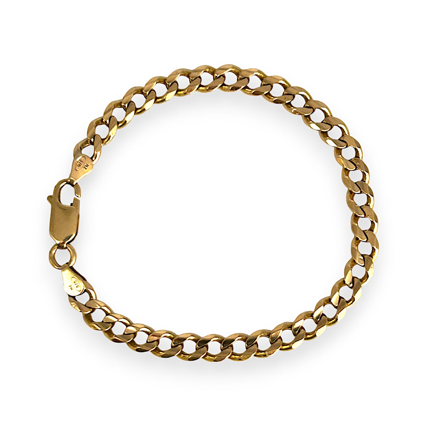 GOLD DEAL | FLASH SALE 9ct (9K) Gold Solid Curb Bracelet Length 17.5cm