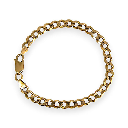 GOLD DEAL | FLASH SALE 9ct (9K) Gold Solid Curb Bracelet Length 17.5cm
