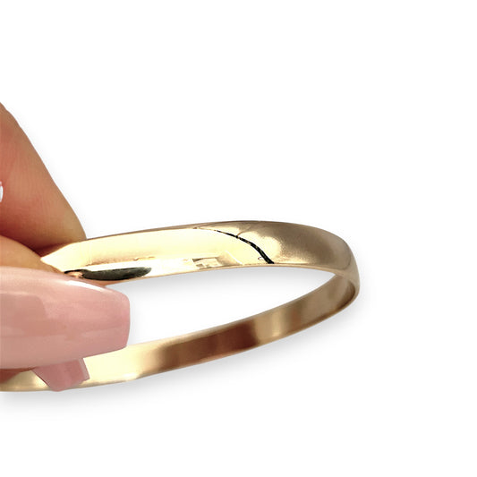 GOLD DEAL | FLASH SALE 9ct (9K) Gold Refurbished 64.8mm x 5.9mm Classic Solid Bangle