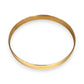 GOLD DEAL | 9ct (9K) Gold Refurbished Elemental Plain Solid Bangle Valuation $3,550