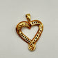 GOLD DEAL | 10kt Gold Dual-Cut Diamond Heart Pendant