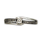 GOLD DEAL | 10ct (10K) MICHAEL HILL White Gold Double Row Ring with Diamond