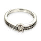 GOLD DEAL | 10ct (10K) MICHAEL HILL White Gold Double Row Ring with Diamond