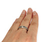 GOLD DEAL | 10ct (10K) MICHAEL HILL White Gold Double Row Ring with Diamond