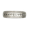 GOLD DEAL | 10ct (10K) White Gold Luminous Band with Diamond