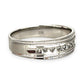 GOLD DEAL | 10ct (10K) White Gold Luminous Band with Diamond