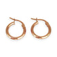 GOLD DEAL | 10ct (10K) Rose Gold 13.7mm Timeless Classic Hoop Earrings