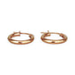 GOLD DEAL | 10ct (10K) Rose Gold 13.7mm Timeless Classic Hoop Earrings