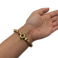 Gold Roller Curb Bracelet