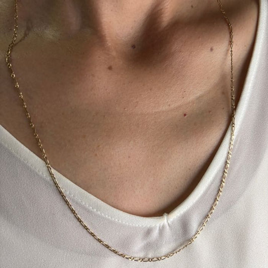 Elegant 9ct Gold Figaro 1-1 Chain