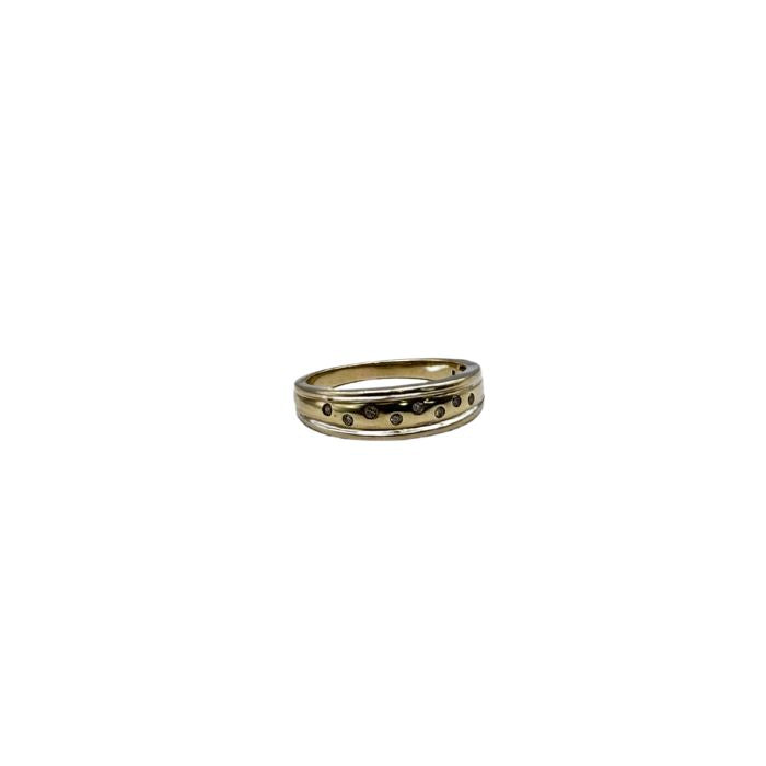 Timeless 9ct Gold Flush Set Diamond Band