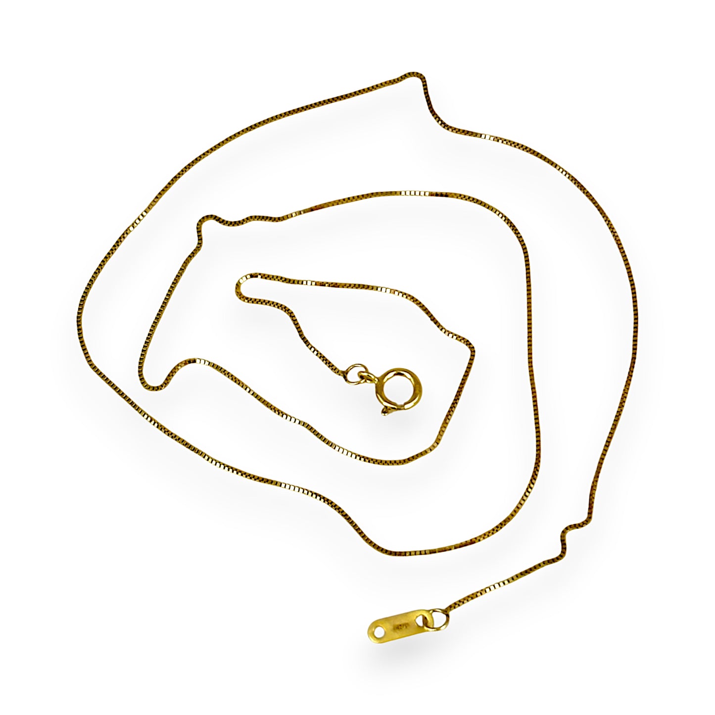 GOLD DEAL | 10K Gold MICHAEL HILL As New 45cm Fine Box Chain