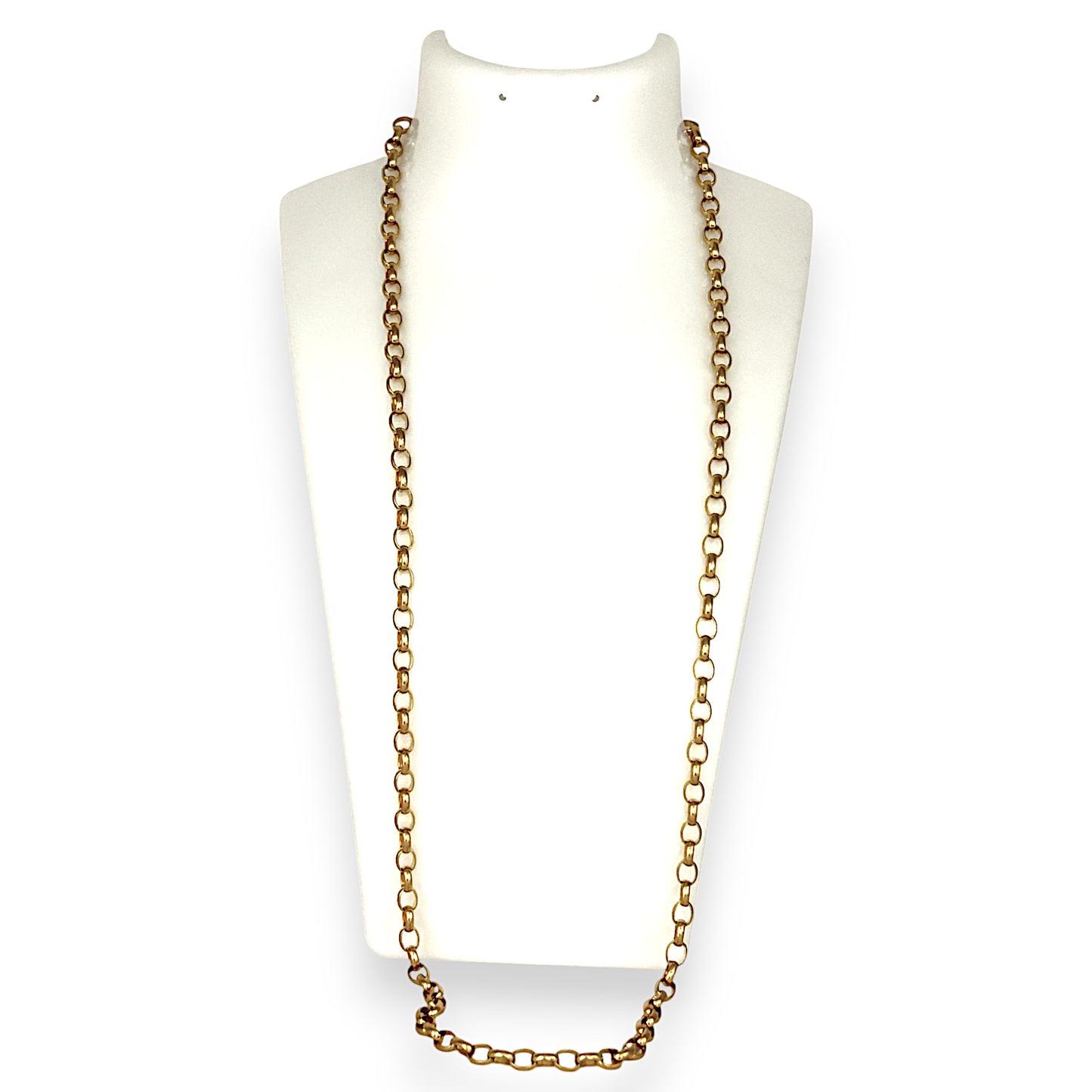 GOLD DEAL | NZ 10ct (10K) Gold MICHAEL HILL 60cm Timeless Belcher Chain Valuation $4,650