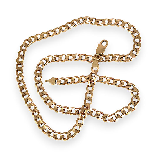 GOLD DEAL | 10ct (10K) Gold MICHAEL HILL 56cm Curb Chain Valuation $8,600