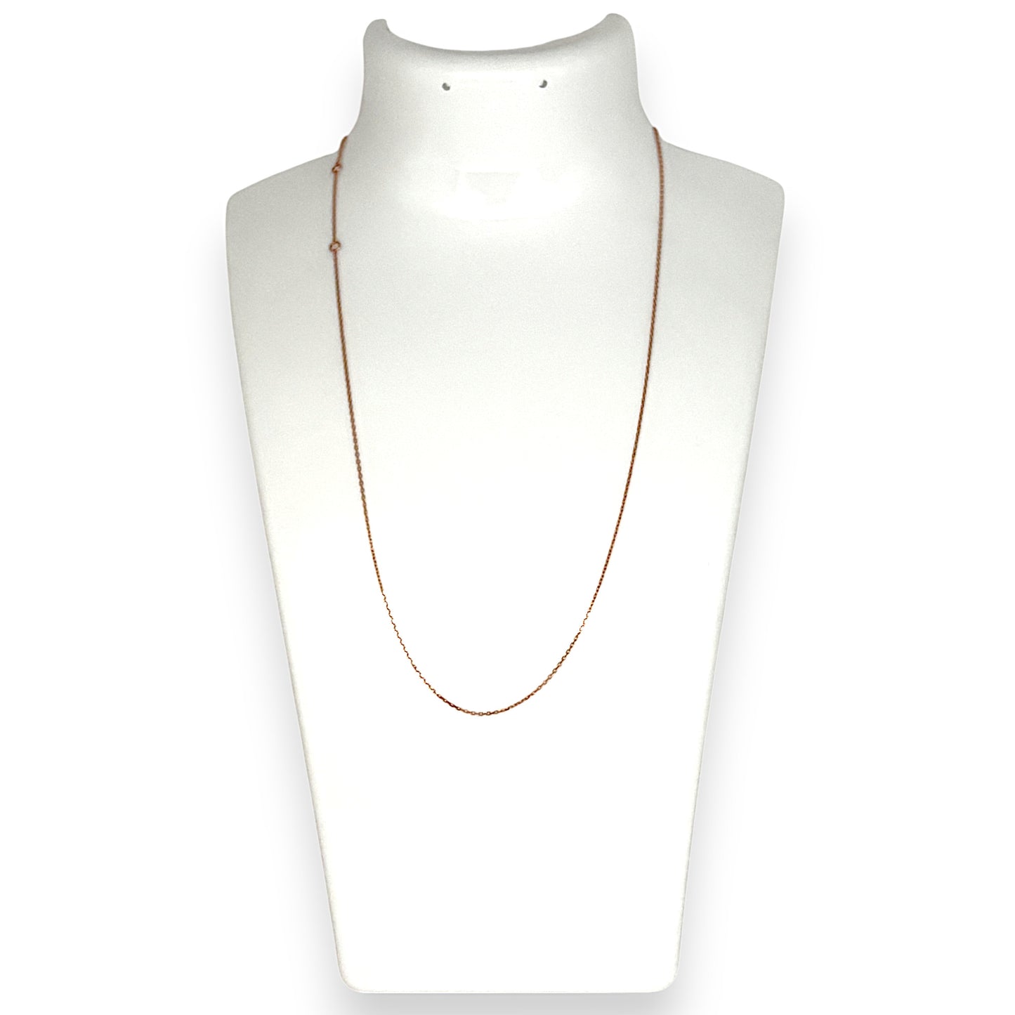 GOLD DEAL | 10ct (10K) AU Rose Gold 44cm Petal-Fine Thread Chain