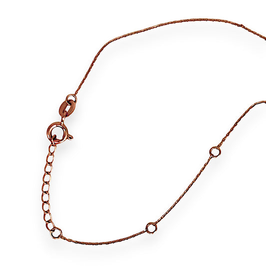 GOLD DEAL | 10ct (10K) AU Rose Gold 44cm Petal-Fine Thread Chain