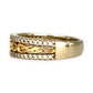 GOLD DEAL | 14ct (14K) Gold Y/W Na Hoku Nalini Ring with Diamonds Size N