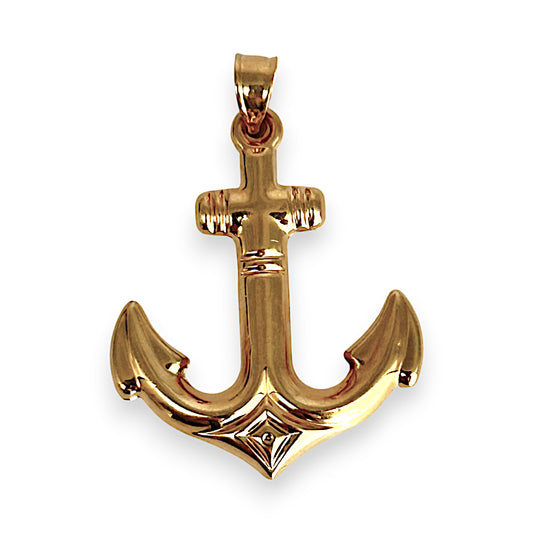 GOLD DEAL | 14K Gold Anchor Pendant