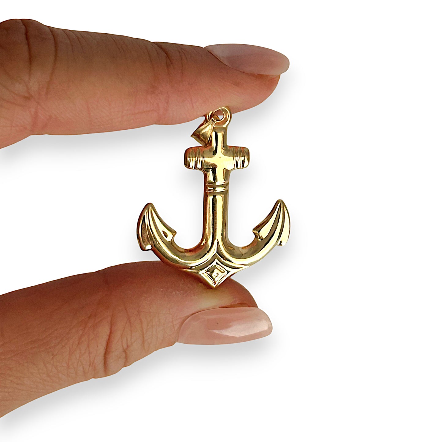 GOLD DEAL | 14K Gold Anchor Pendant