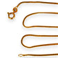 GOLD DEAL | 14ct (14K) Gold Soft Edge Chopin Chain Length 39cm