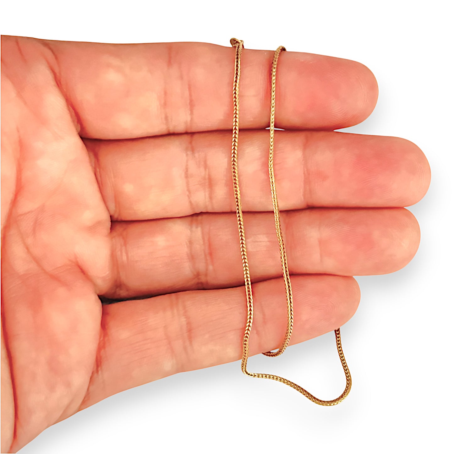 GOLD DEAL | 14ct (14K) Gold Soft Edge Chopin Chain Length 39cm
