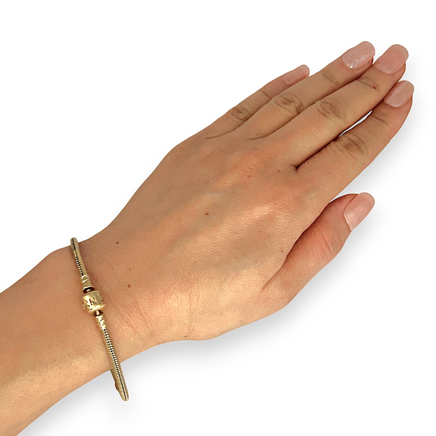 GOLD DEAL | 14K Gold 19.50g Pandora Moments Snake Bracelet Length 21.5cm