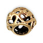 14K Gold Pandora Heart Spacer Charm with diamond. R # 825