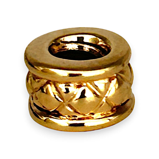 GOLD DEAL | 14ct (14K) Gold Pandora Criss Cross Threaded Charm