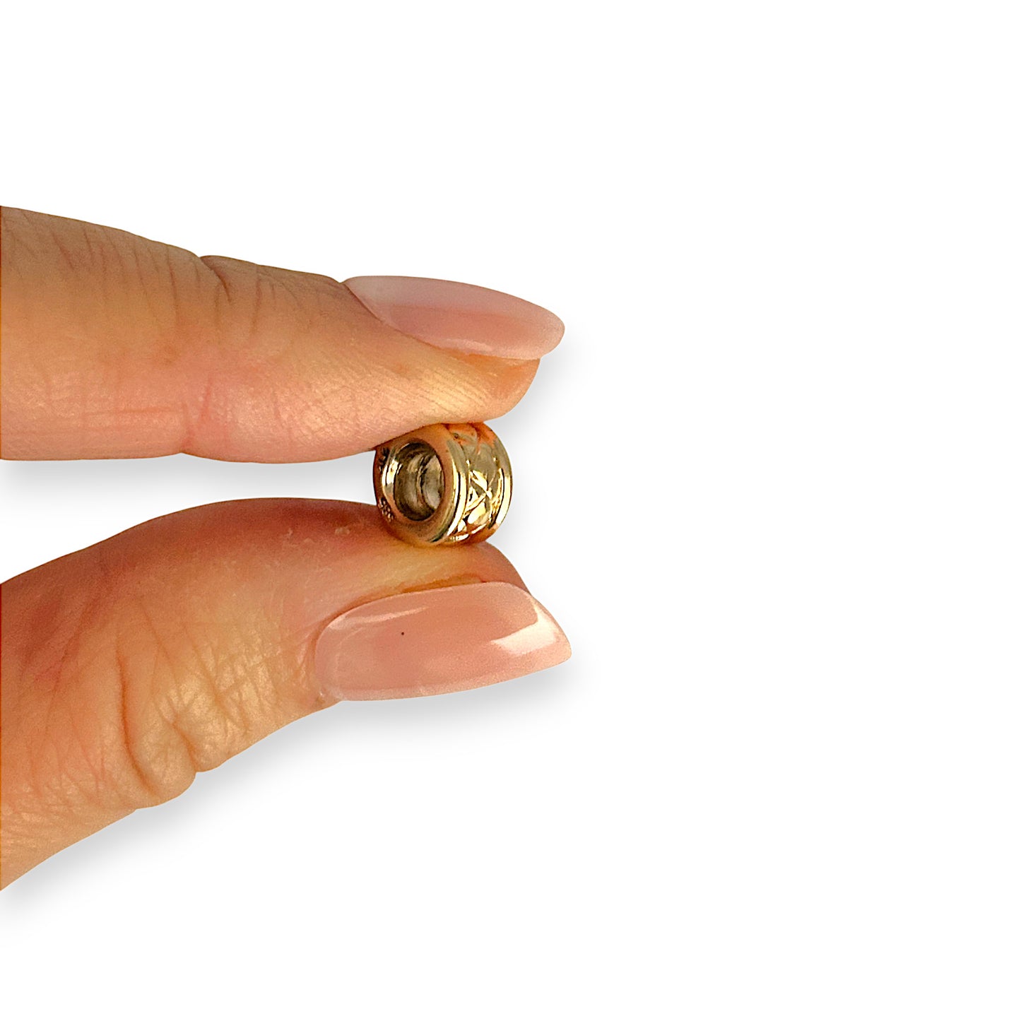 GOLD DEAL | 14ct (14K) Gold Pandora Criss Cross Threaded Charm