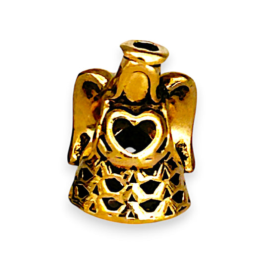 GOLD DEAL | 14ct (14K) Gold Angel with Heart Charm