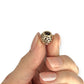 GOLD DEAL | 14K Gold Pandora Filigree Spherical Space Charm