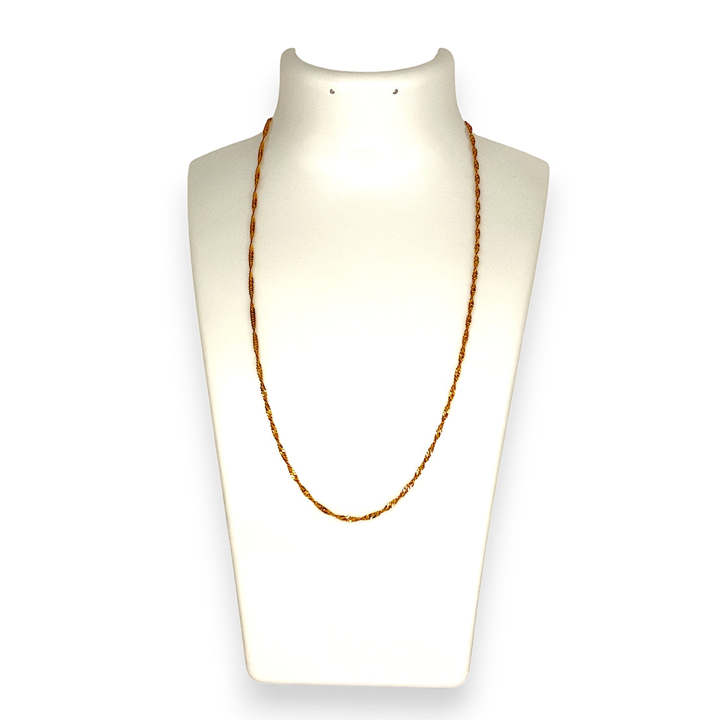 GOLD DEAL | 22K Gold Twist Lightweight Chain Length 41cm