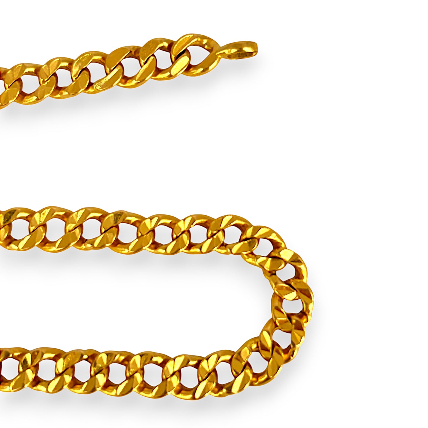 GOLD DEAL | 22K Gold Solid Curb Link Chunky Bracelet