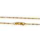 GOLD DEAL | 18ct (18K) Gold Pallini Bead Dot Dash Ball Chain Length 45cm