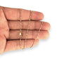 GOLD DEAL | 18ct (18K) Gold Pallini Bead Dot Dash Ball Chain Length 45cm