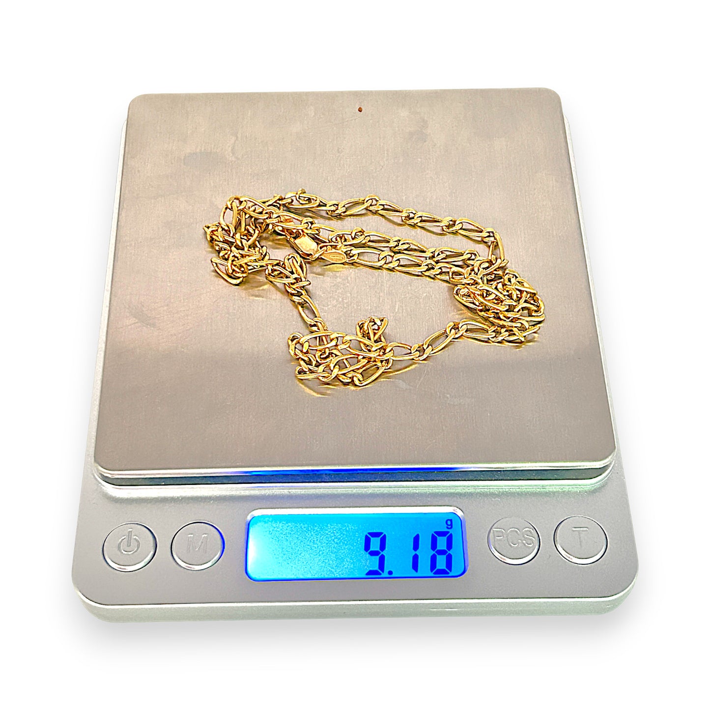 GOLD DEAL | 18ct (18K) Gold Refurbished 60cm Golden Echo Paperclip Figaro Chain