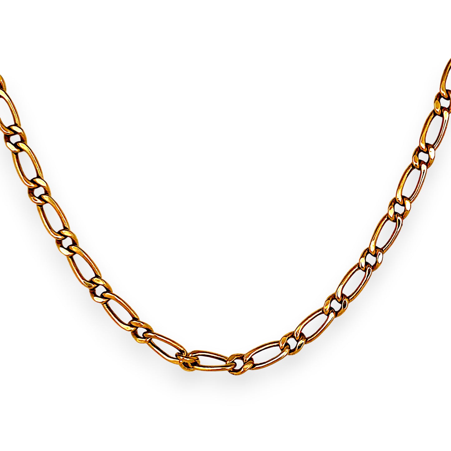 GOLD DEAL | 18ct (18K) Gold Refurbished 60cm Golden Echo Paperclip Figaro Chain