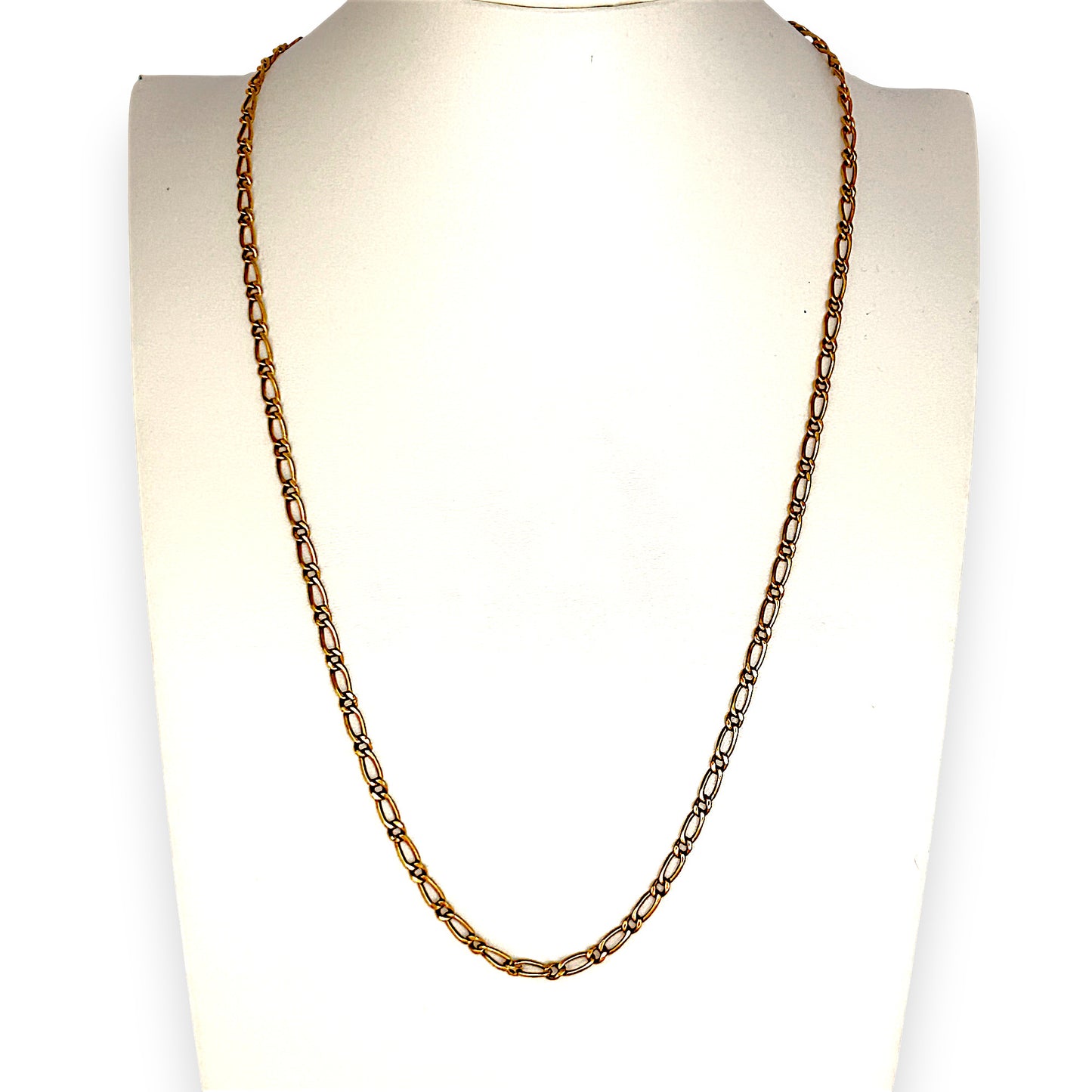 GOLD DEAL | 18ct (18K) Gold Refurbished 60cm Golden Echo Paperclip Figaro Chain