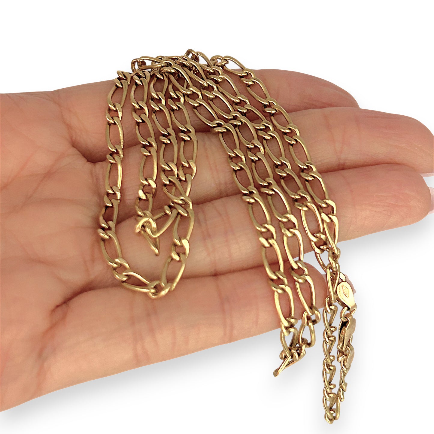 GOLD DEAL | 18ct (18K) Gold Refurbished 60cm Golden Echo Paperclip Figaro Chain