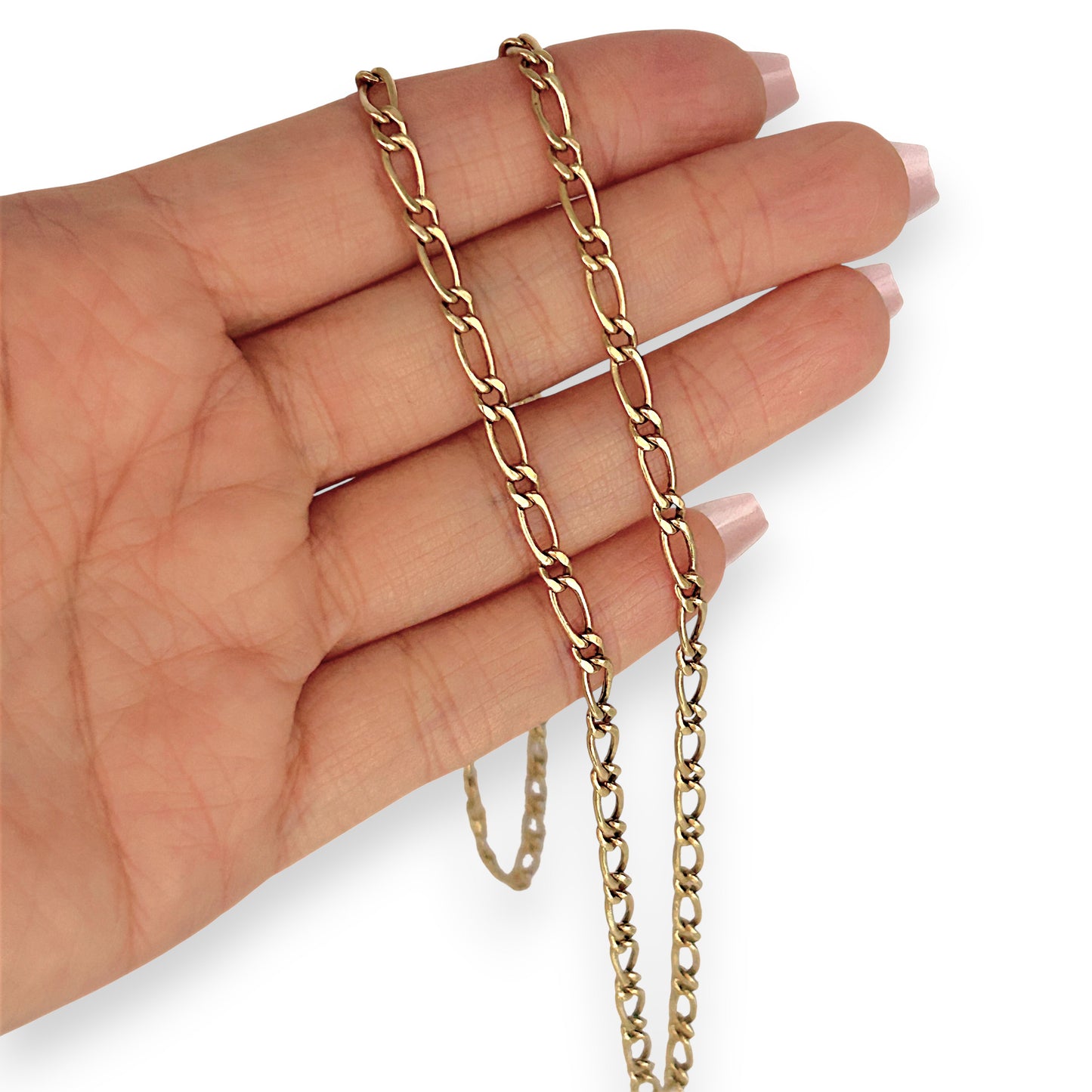 GOLD DEAL | 18ct (18K) Gold Refurbished 60cm Golden Echo Paperclip Figaro Chain
