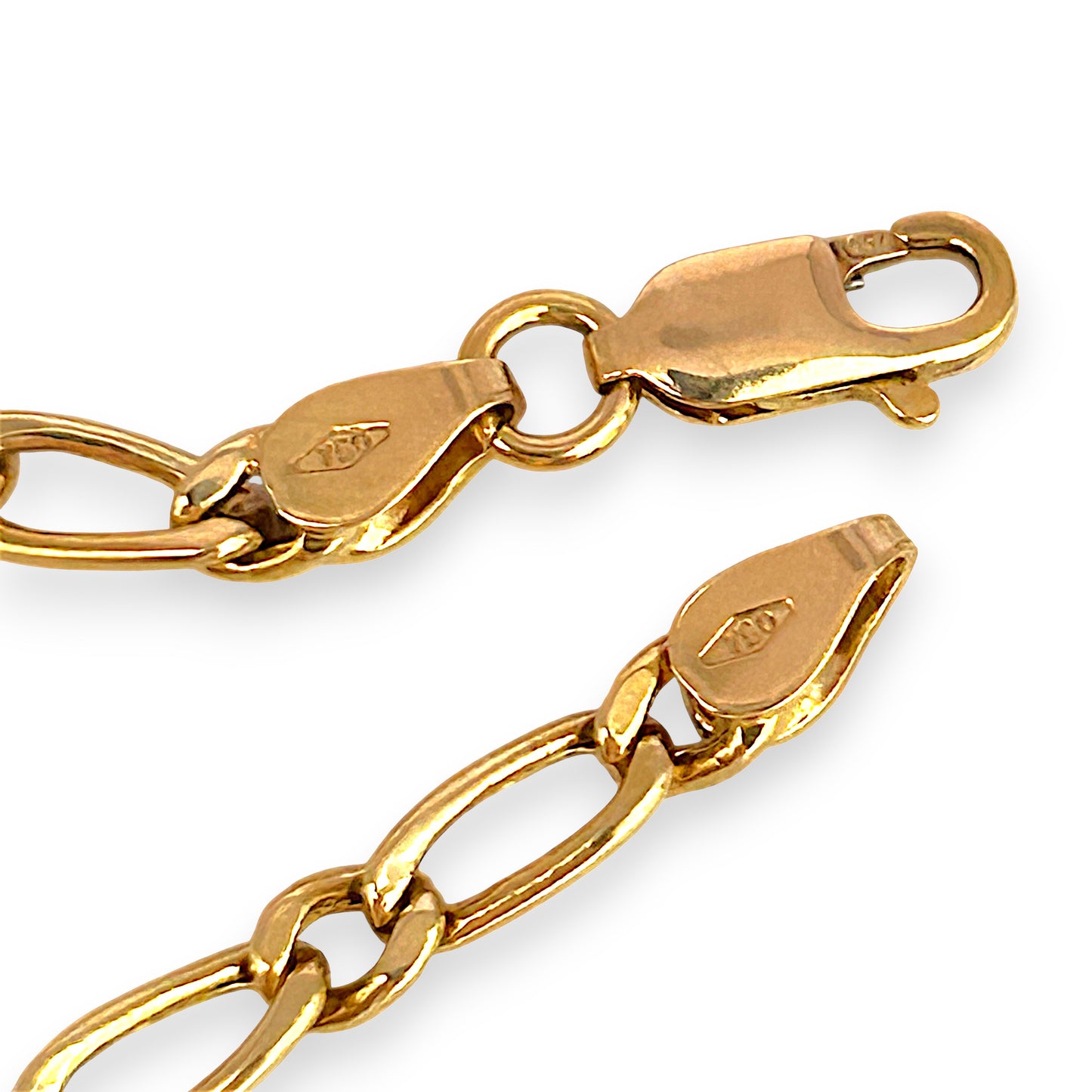 GOLD DEAL | 18ct (18K) Gold Refurbished 60cm Golden Echo Paperclip Figaro Chain