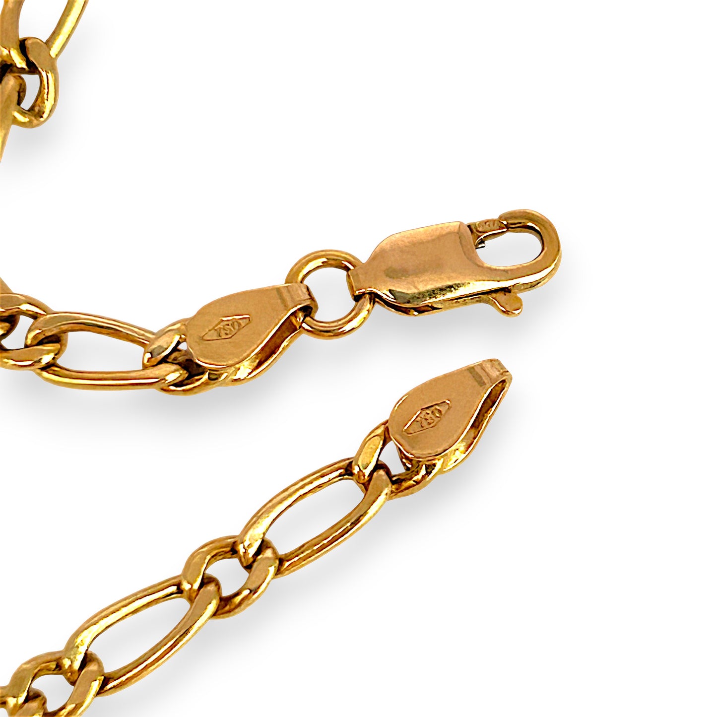GOLD DEAL | 18ct (18K) Gold Refurbished 60cm Golden Echo Paperclip Figaro Chain