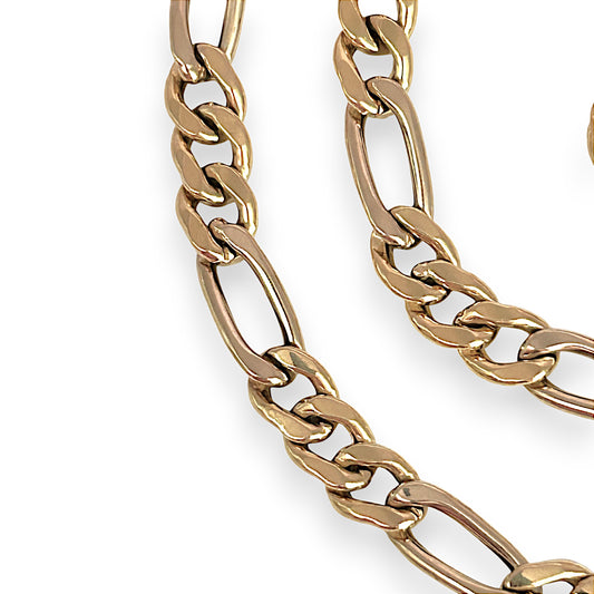 GOLD DEAL | 18ct (18K) Gold Bulky Figaro-Chain Length 55cm