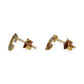 GOLD DEAL | 18ct (18K) Gold Y/W Two-Tone CC Stud Earrings