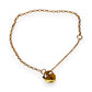 GOLD DEAL | 9K Gold Heart Padlock Belcher Bracelet Length 20cm