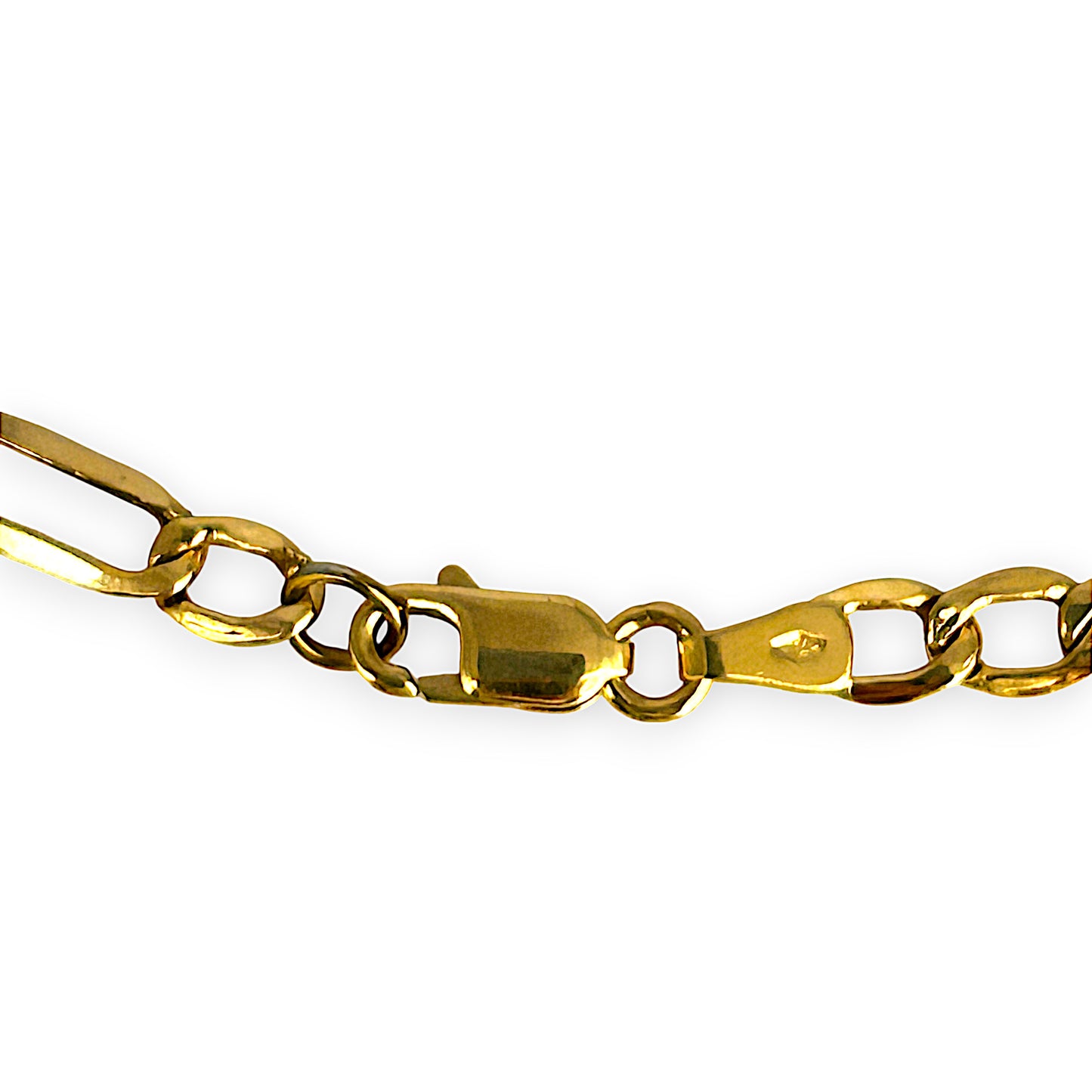 GOLD DEAL | 18ct (18K) Gold 48cm Soft Glide Figaro Chain Refurbished