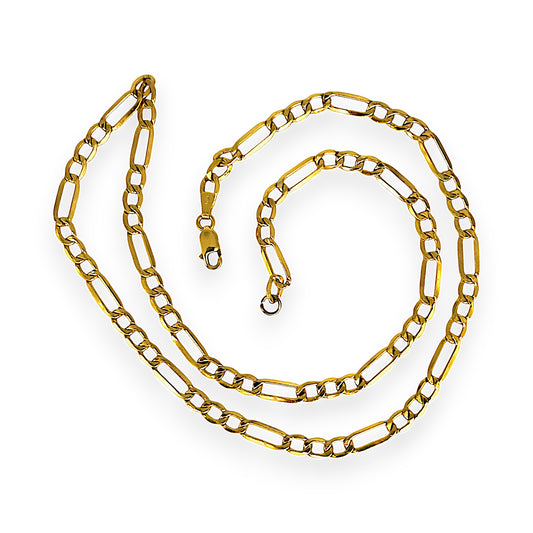 GOLD DEAL | 18ct (18K) Gold 48cm Soft Glide Figaro Chain Refurbished