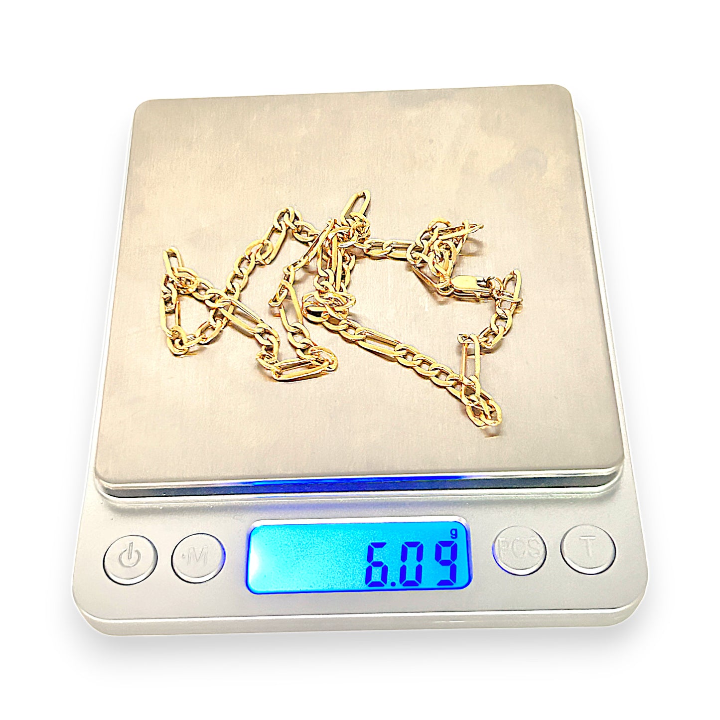 GOLD DEAL | 18ct (18K) Gold 48cm Soft Glide Figaro Chain Refurbished