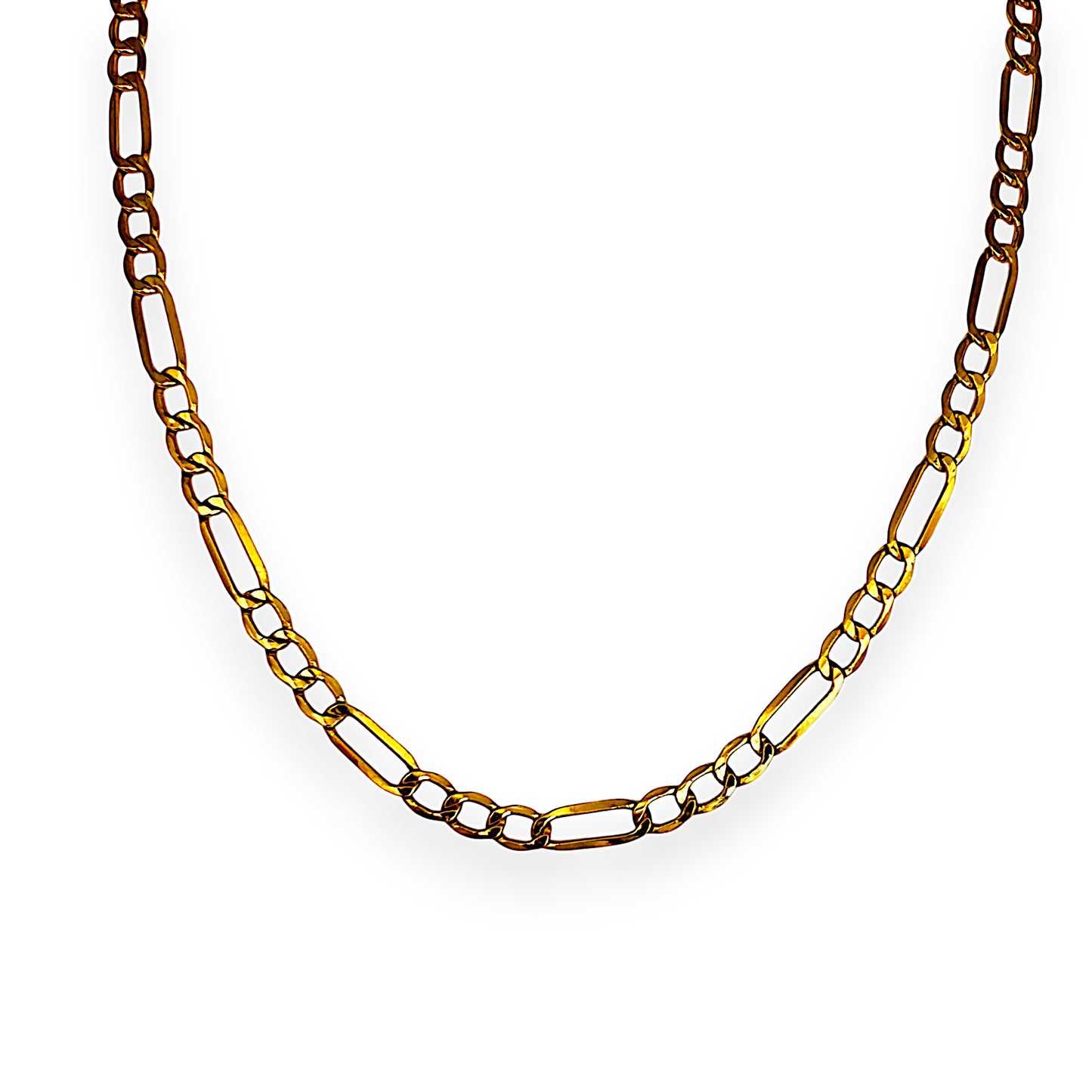 GOLD DEAL | 18ct (18K) Gold 48cm Soft Glide Figaro Chain Refurbished
