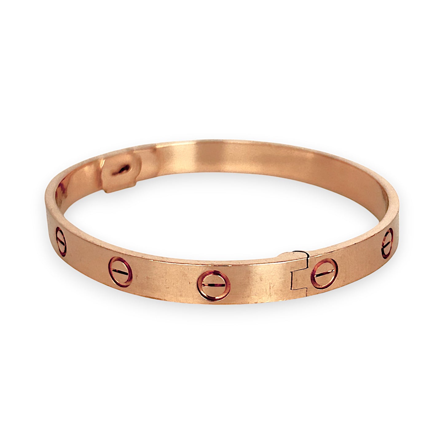 GOLD DEAL | 14K Rose Gold Oval Bangle Valuation $7,400